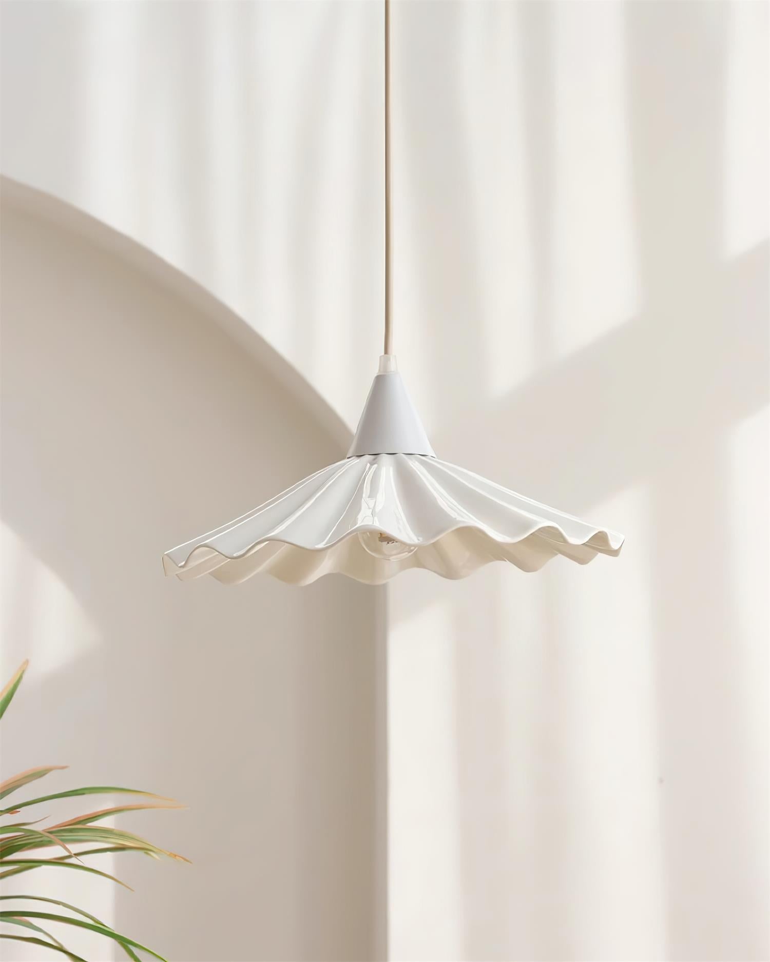 Rivora White Ceramic Pendant Light
