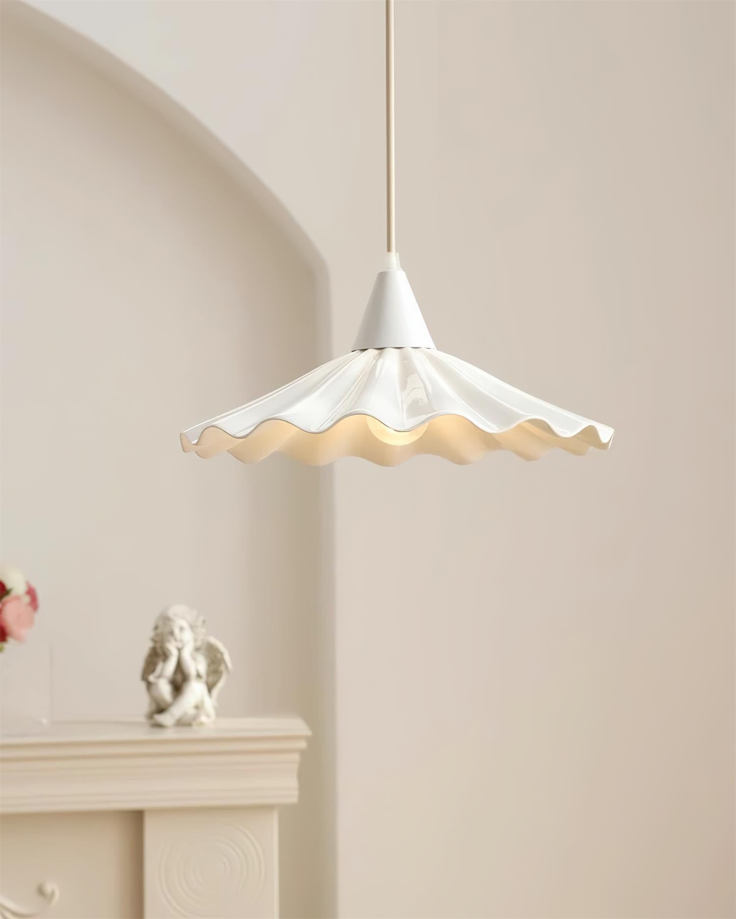 Rivora White Ceramic Pendant Light