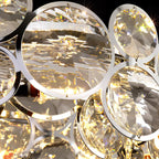 Cuthaiel Postmodern Luxury Round Chrome Crystal Chandelier