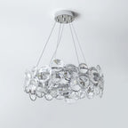 Cuthaiel Postmodern Luxury Round Chrome Crystal Chandelier