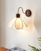 Florayne Vintage Floral Glass Wall Lamp