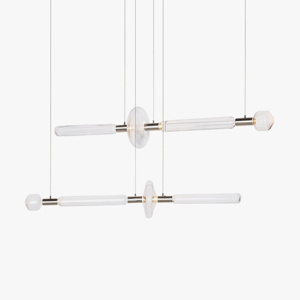 Solara Pendant Lamp Crystal Cylinder Cipher Contemporary