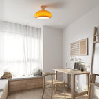 Ambrina Amber Glass Semi Flush Mount Ceiling Light