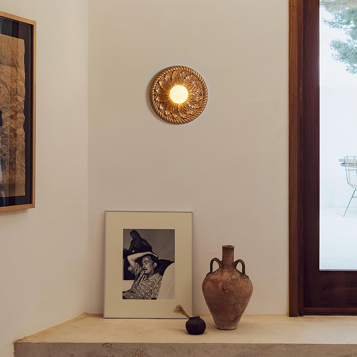 Silva Vintage Ceiling Light Farmhouse  Cream-colored