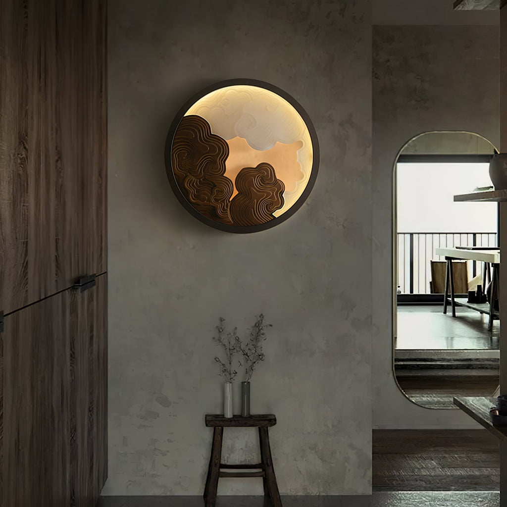 Cirrus Modern Wood & Acrylic Wall Light