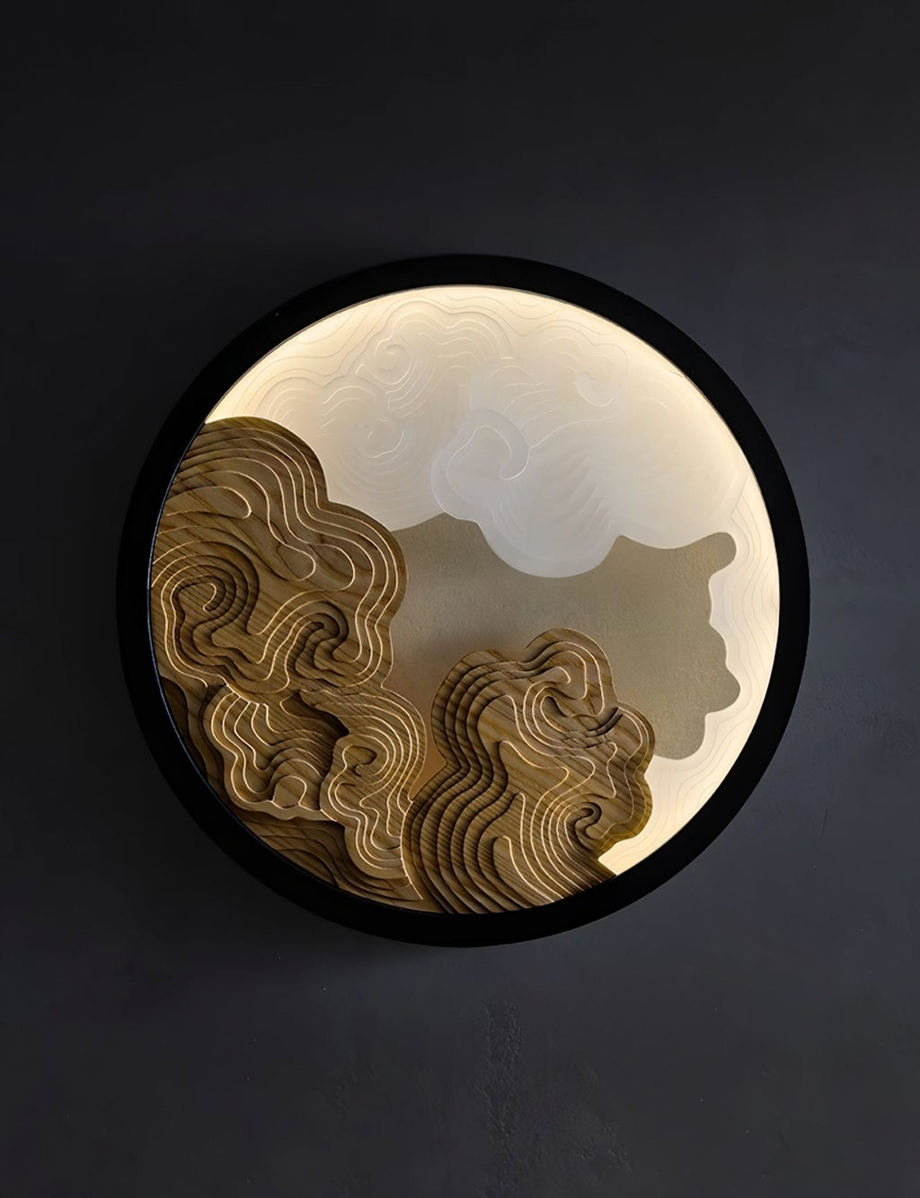 Cirrus Modern Wood & Acrylic Wall Light