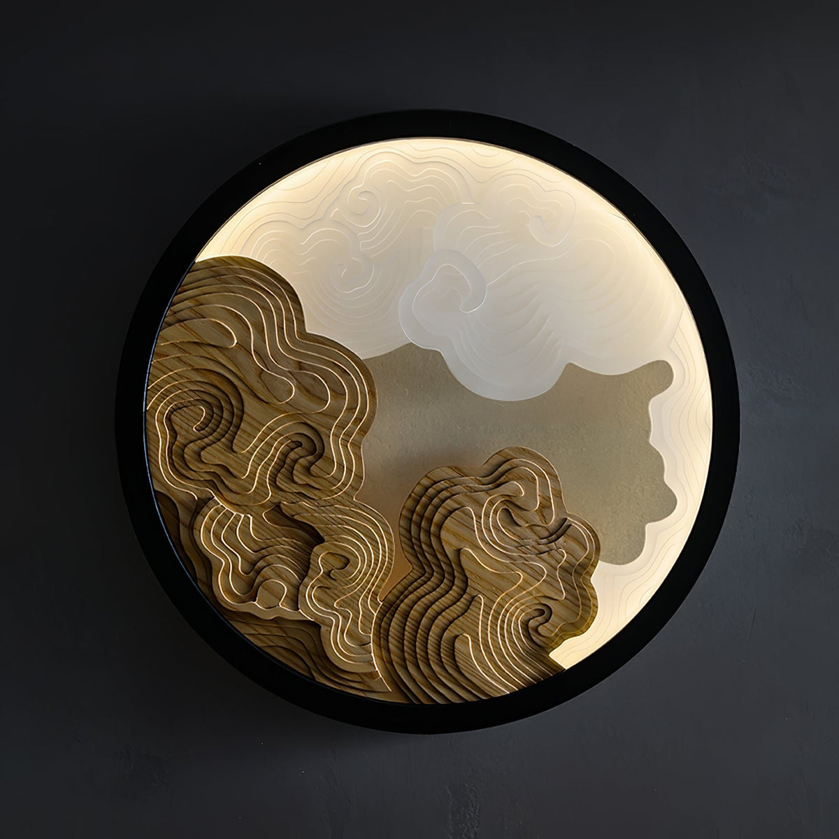 Cirrus Modern Wood & Acrylic Wall Light
