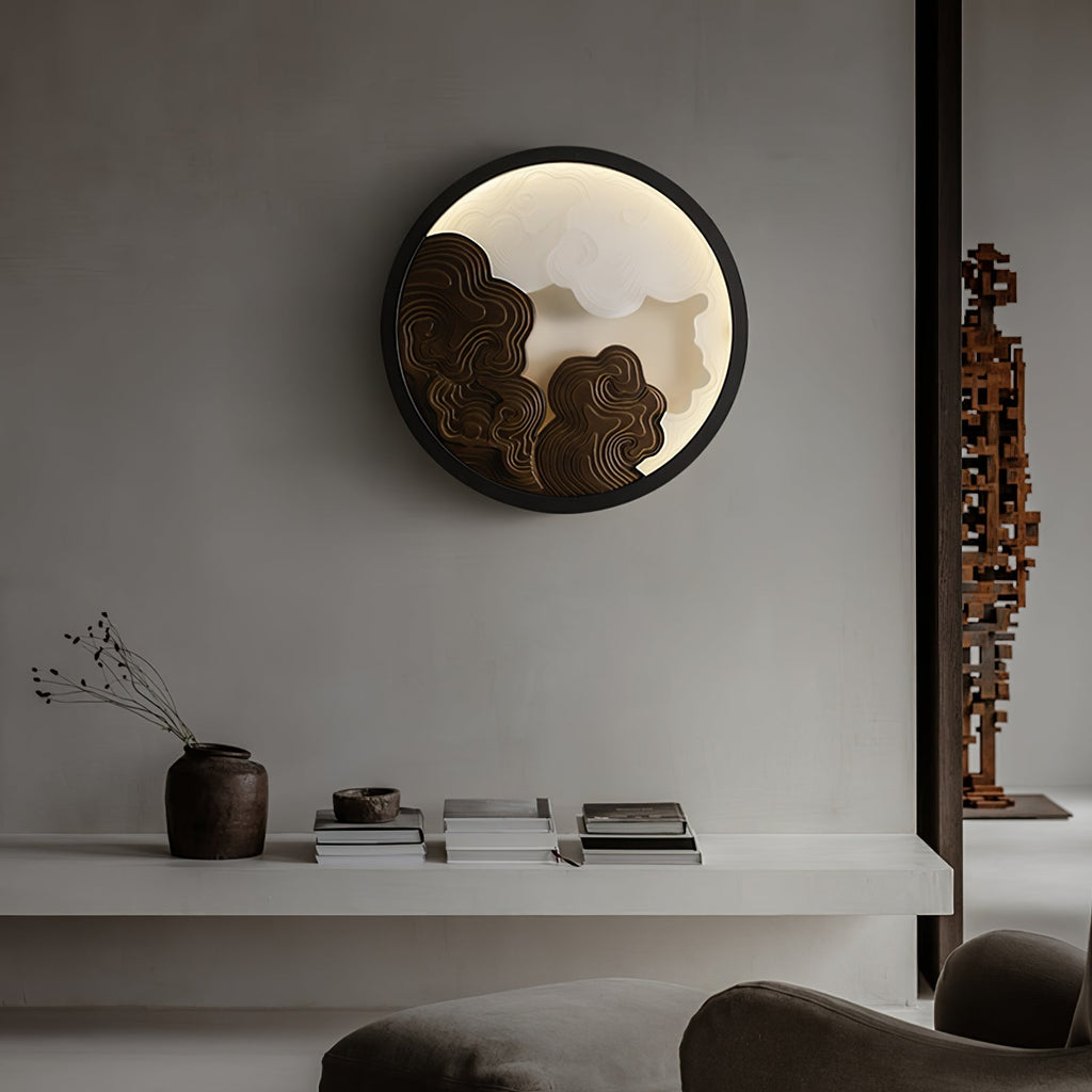 Cirrus Modern Wood & Acrylic Wall Light