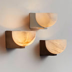 Corvina Bowl Alabaster Wall Light