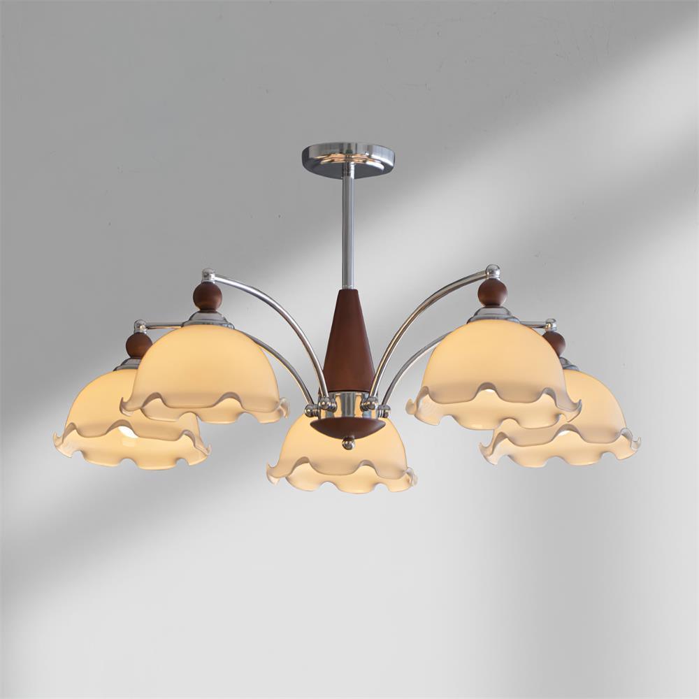Claudia Flowers Chandelier Vintage Floral Elegance
