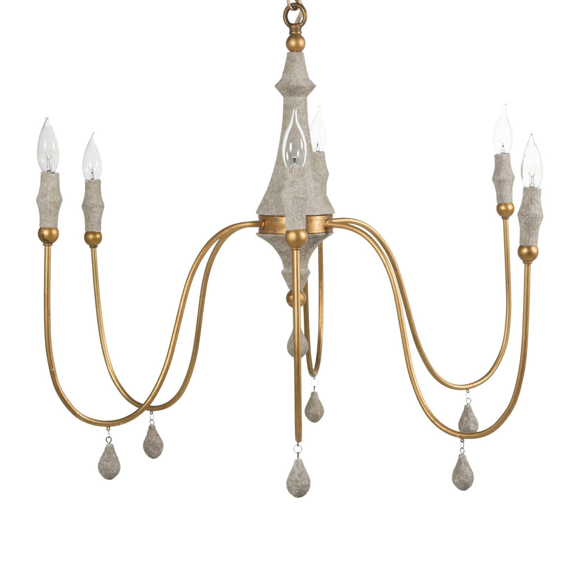 Arcad Vintage Industrial Wooden Chandelier
