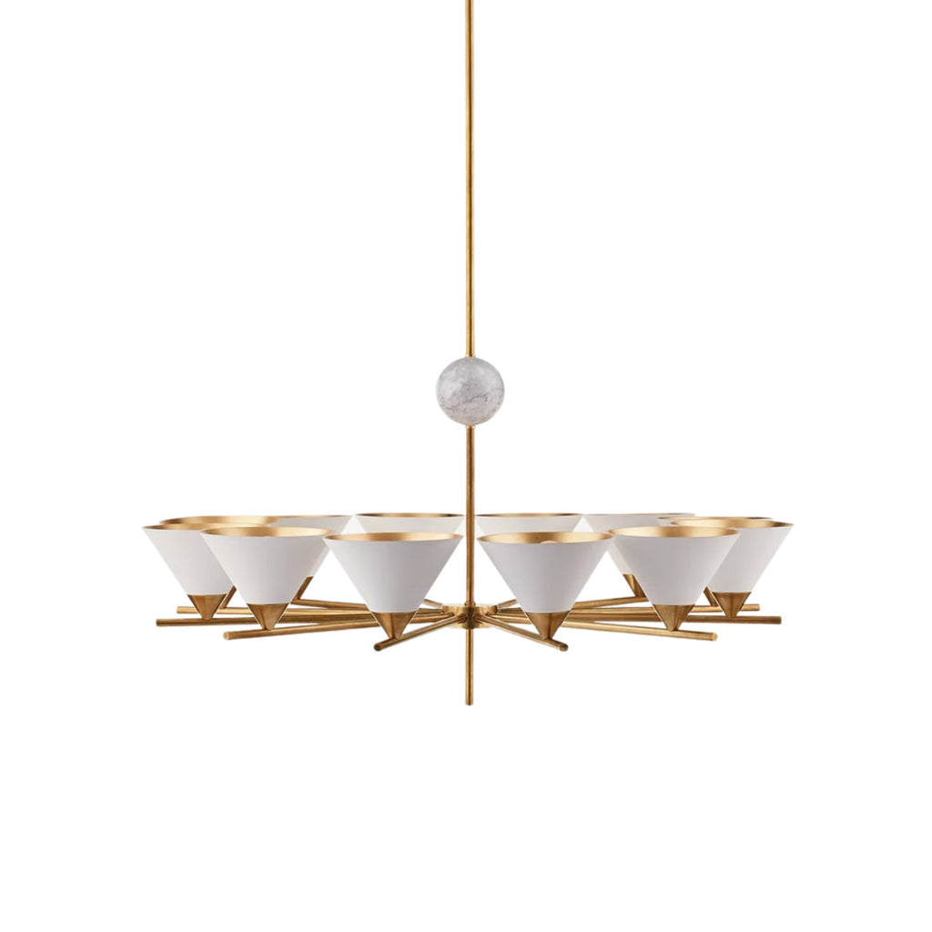 Bloom Large Vintage Marble Chandelier