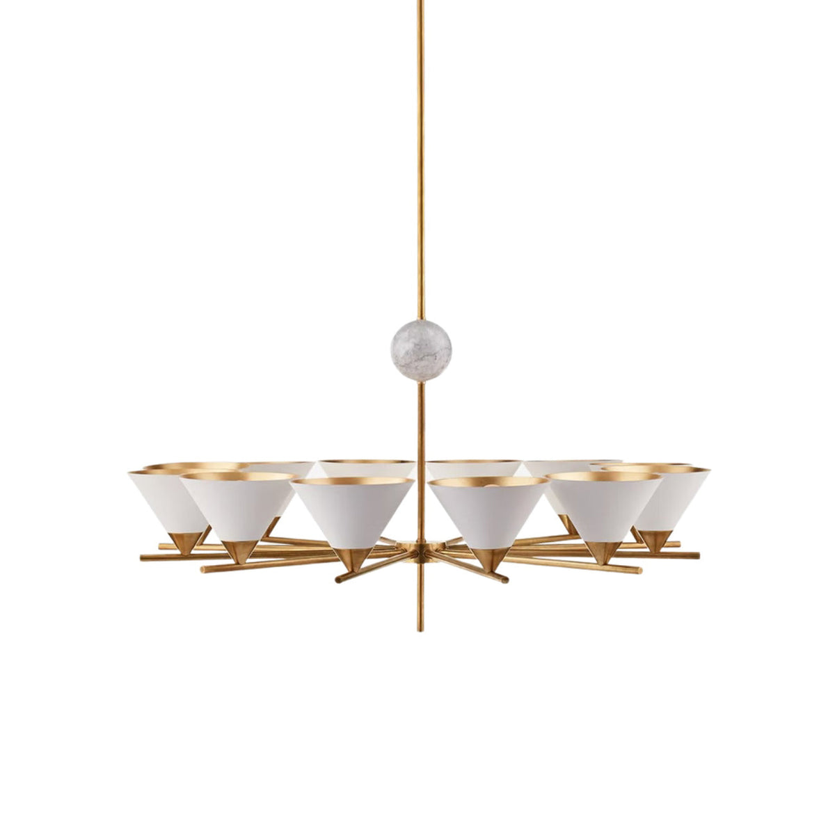 Bloom Large Vintage Marble Chandelier