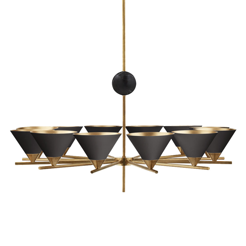 Bloom Large Vintage Marble Chandelier