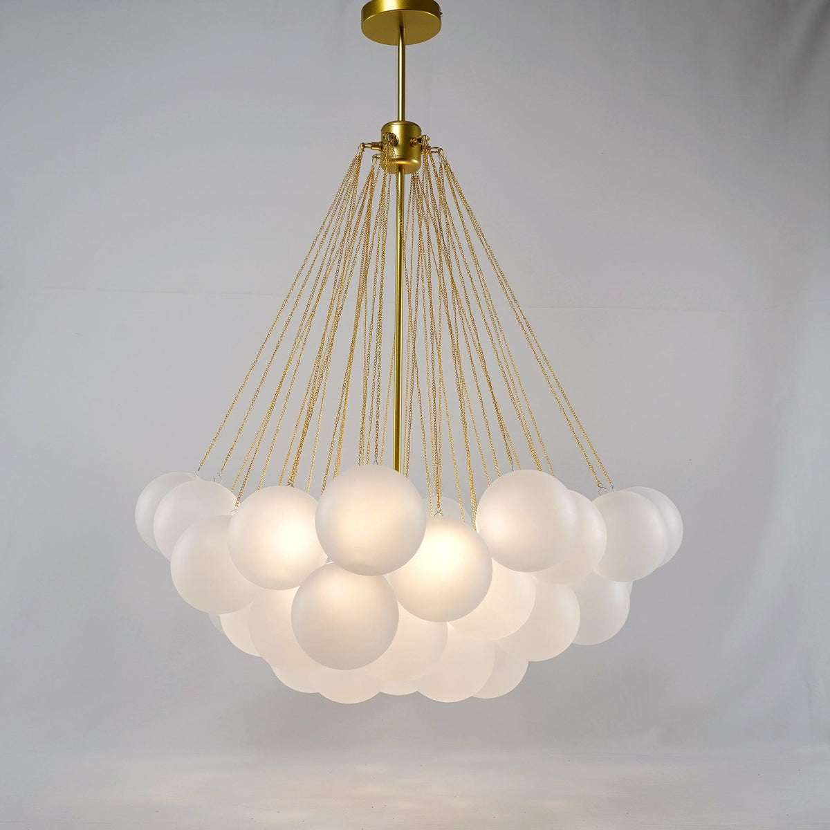Lustra Chandelier Bubble Frosted Glass