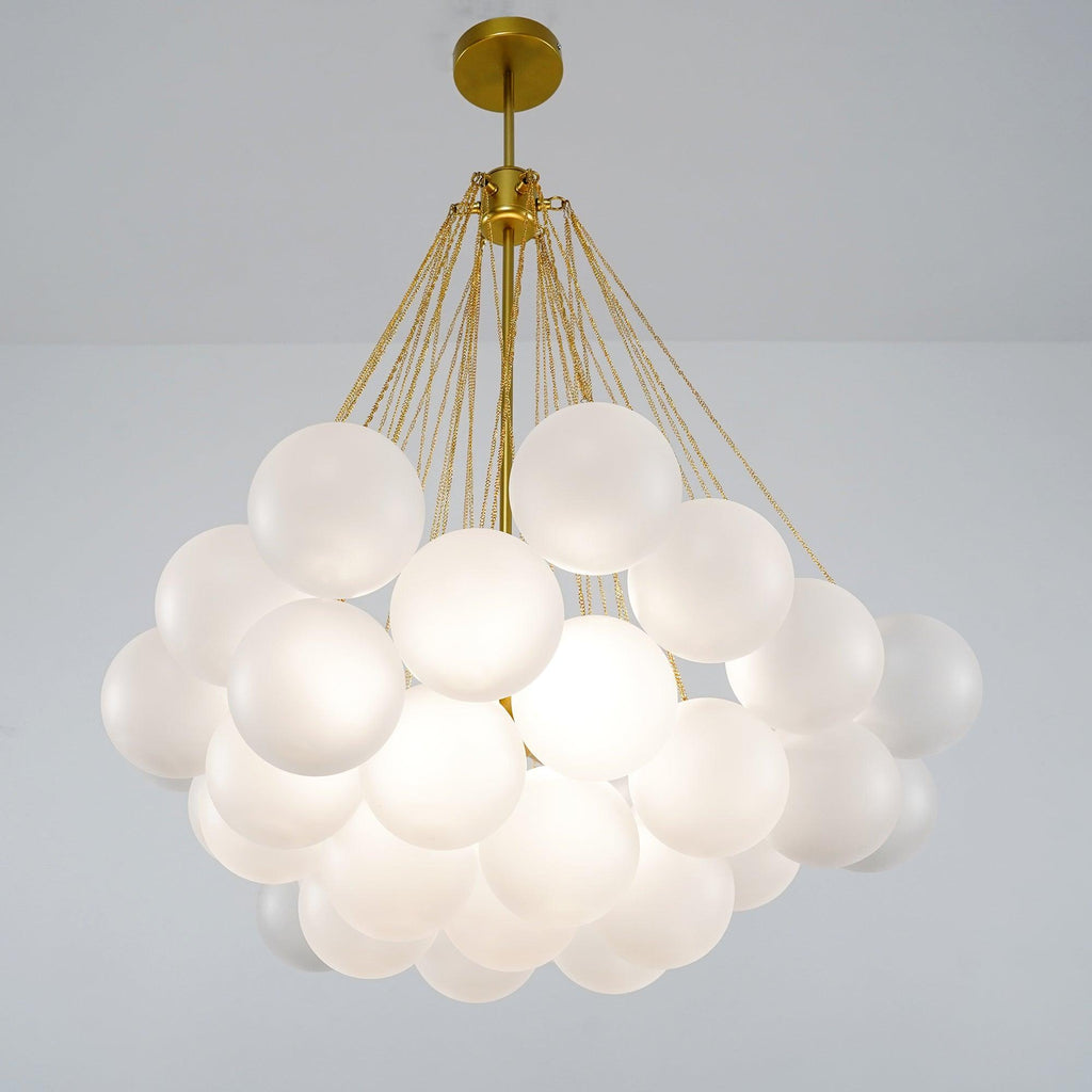 Lustra Chandelier Bubble Frosted Glass