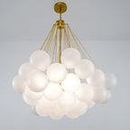 Lustra Chandelier Bubble Frosted Glass