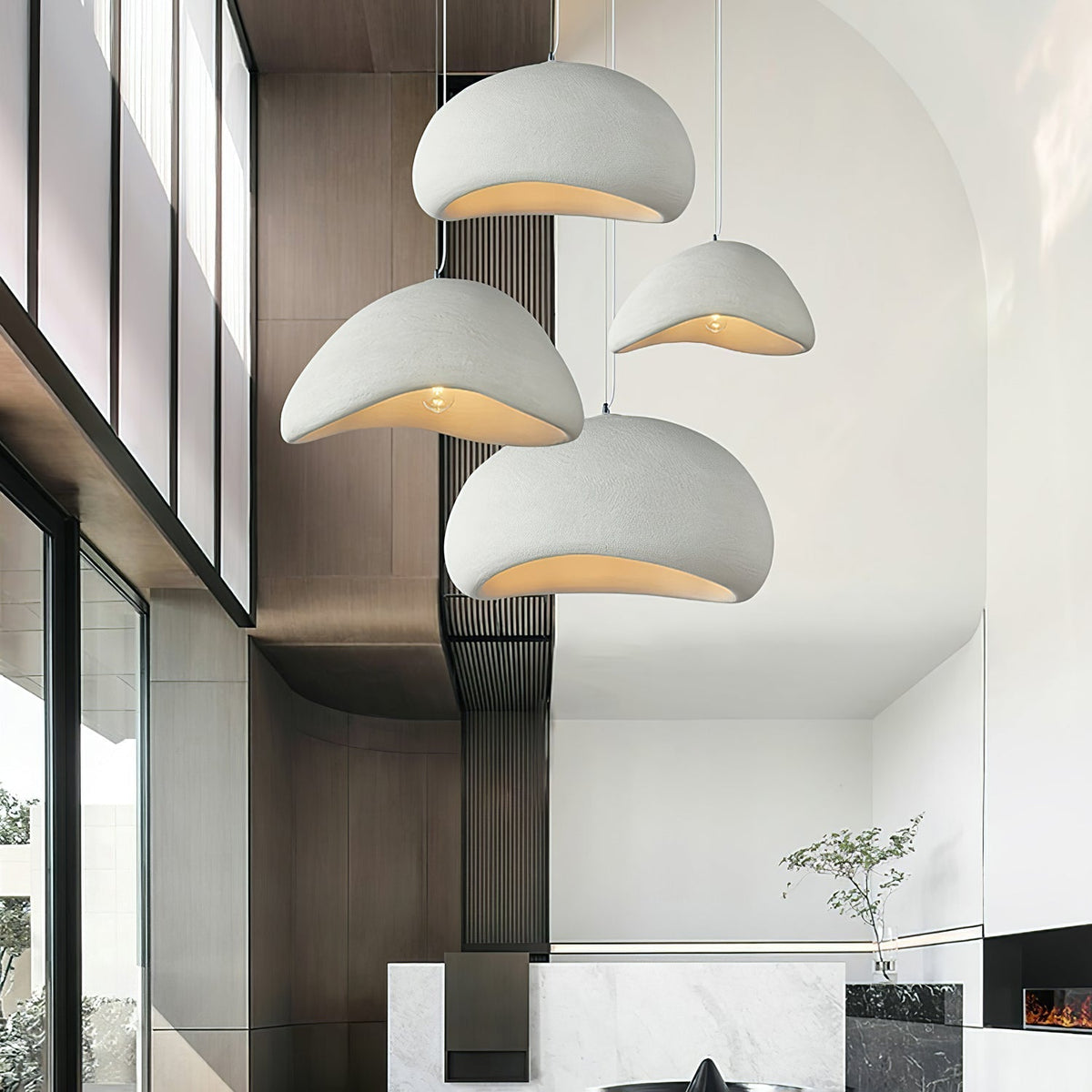 Lustra Pendant Light Cloud Swag Wabi-Sabi
