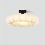 Cloudelle Modern Fabric & Wood Ceiling Light