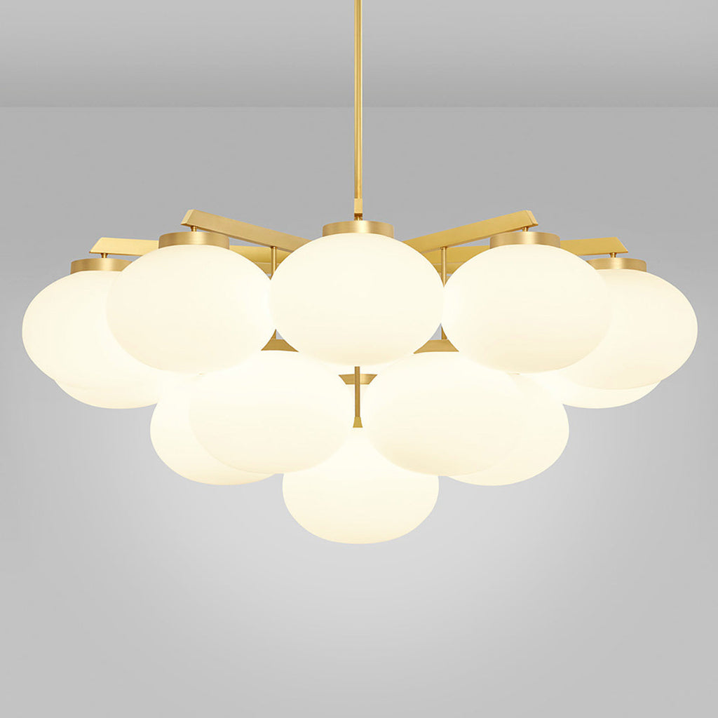 Edge Premium Elegance Brass Glass Chandelier