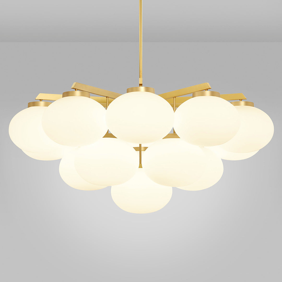 Edge Premium Elegance Brass Glass Chandelier
