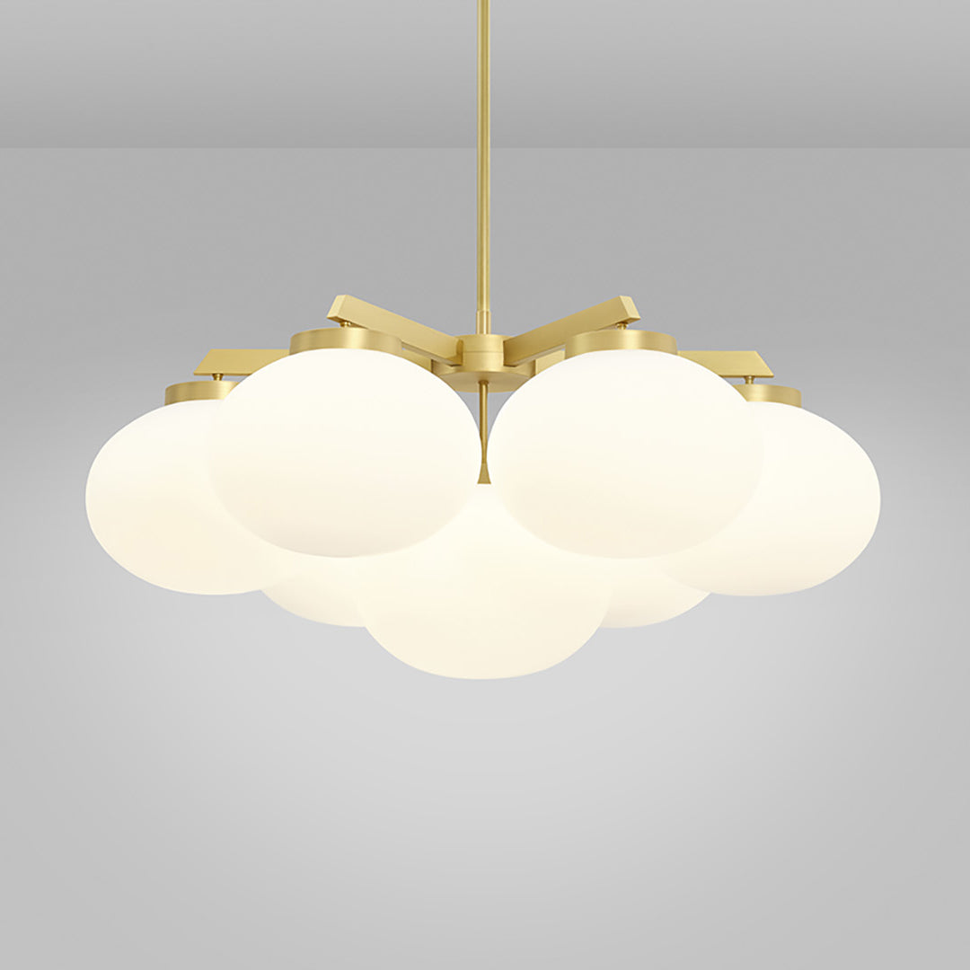Edge Premium Elegance Brass Glass Chandelier
