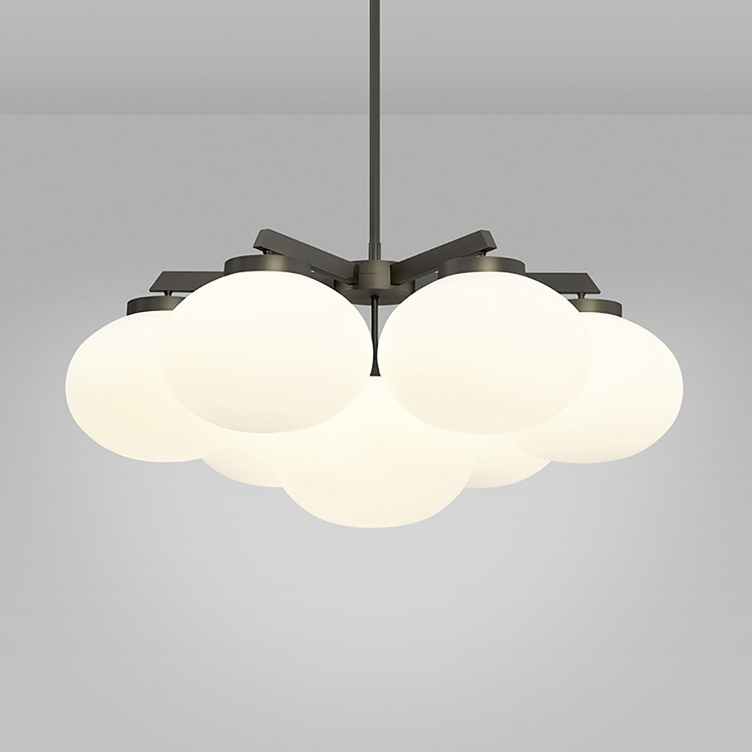 Edge Premium Elegance Brass Glass Chandelier