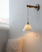 Coca Wall Lamp Pleated Cone