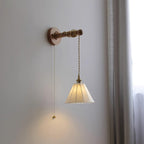 Coca Wall Lamp Pleated Cone