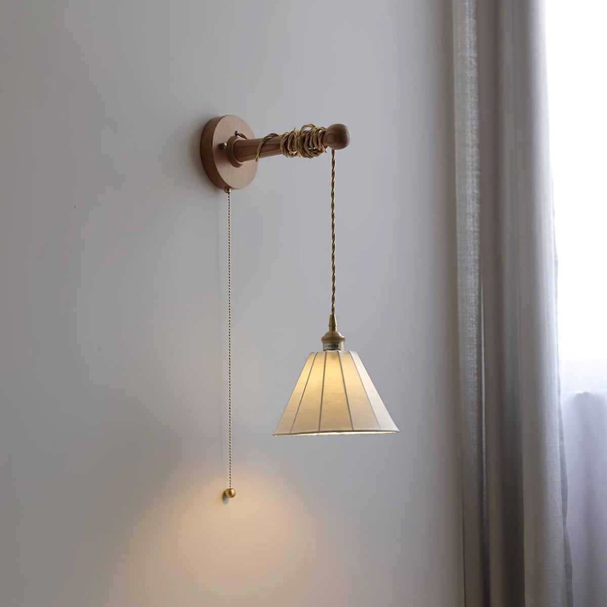 Coca Wall Lamp Pleated Cone