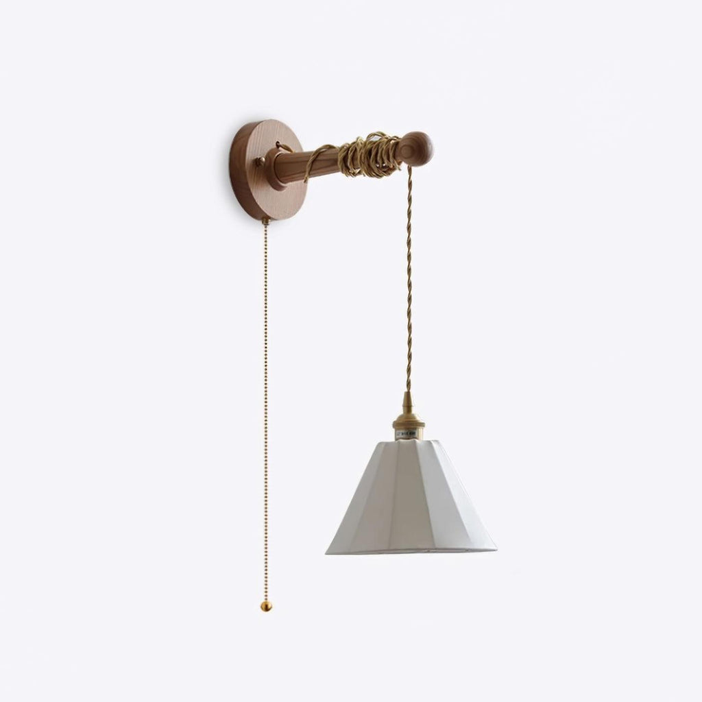 Coca Wall Lamp Pleated Cone