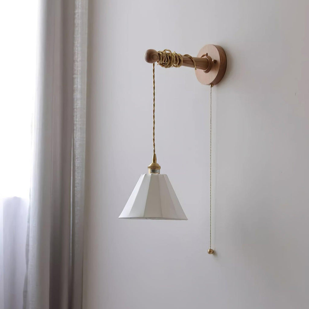 Coca Wall Lamp Pleated Cone