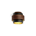 Ritta Black Travertine Ceiling Light