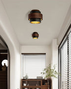 Ritta Black Travertine Ceiling Light