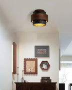 Ritta Black Travertine Ceiling Light
