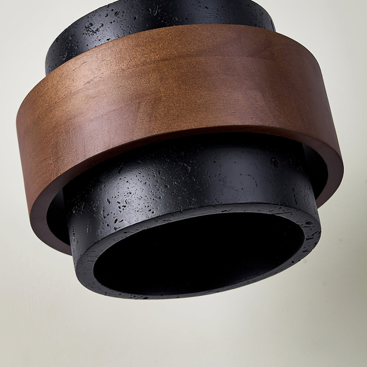 Ritta Black Travertine Ceiling Light