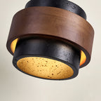 Ritta Black Travertine Ceiling Light
