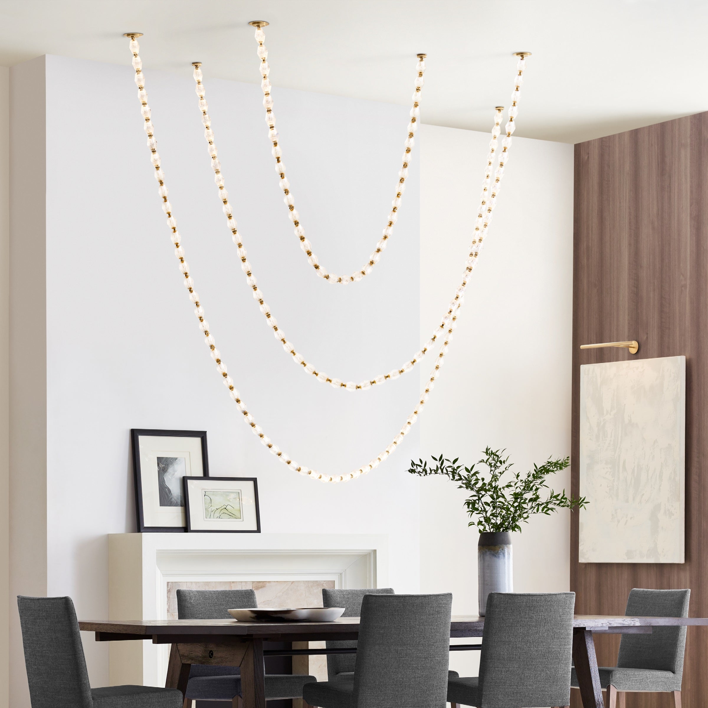 Karma Modern Minimalist Glass Chandelier