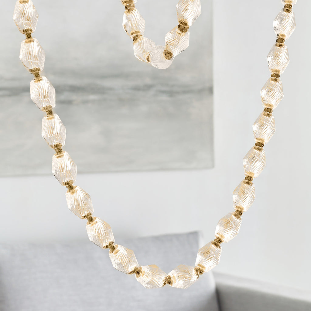 Karma Modern Minimalist Glass Chandelier
