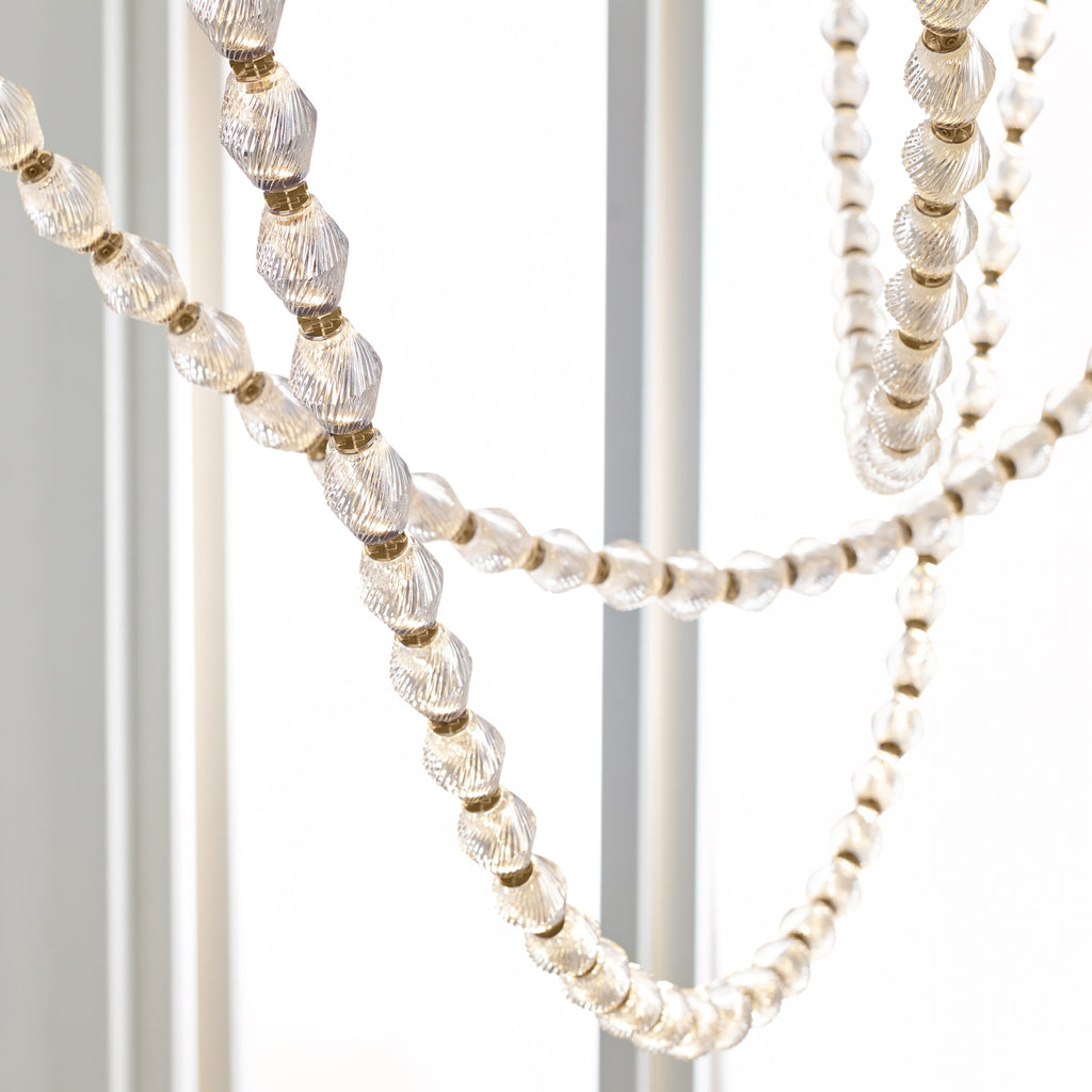 Karma Modern Minimalist Glass Chandelier