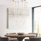 Karma Modern Minimalist Glass Chandelier