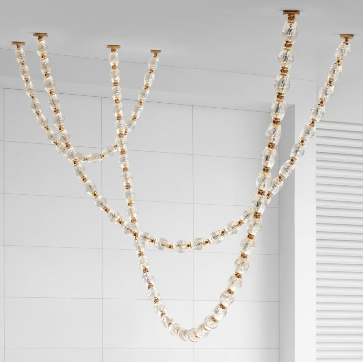 Karma Modern Minimalist Glass Chandelier