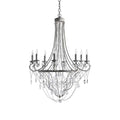Luster Vintage Industrial Traditional Crystal Chandelier