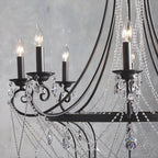 Luster Vintage Industrial Traditional Crystal Chandelier