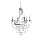 Luster Vintage Industrial Traditional Crystal Chandelier