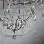 Luster Vintage Industrial Traditional Crystal Chandelier
