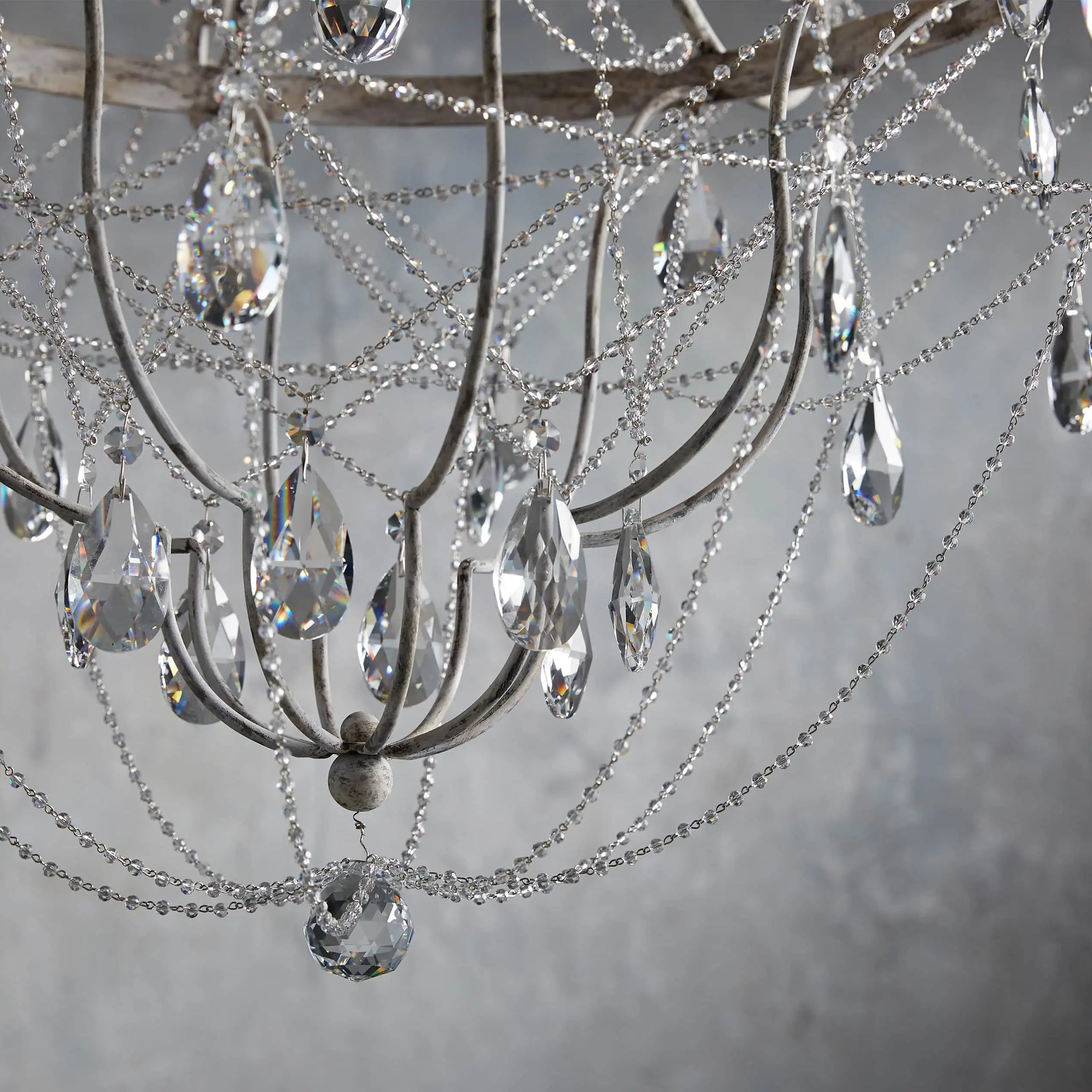 Luster Vintage Industrial Traditional Crystal Chandelier