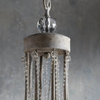 Luster Vintage Industrial Traditional Crystal Chandelier