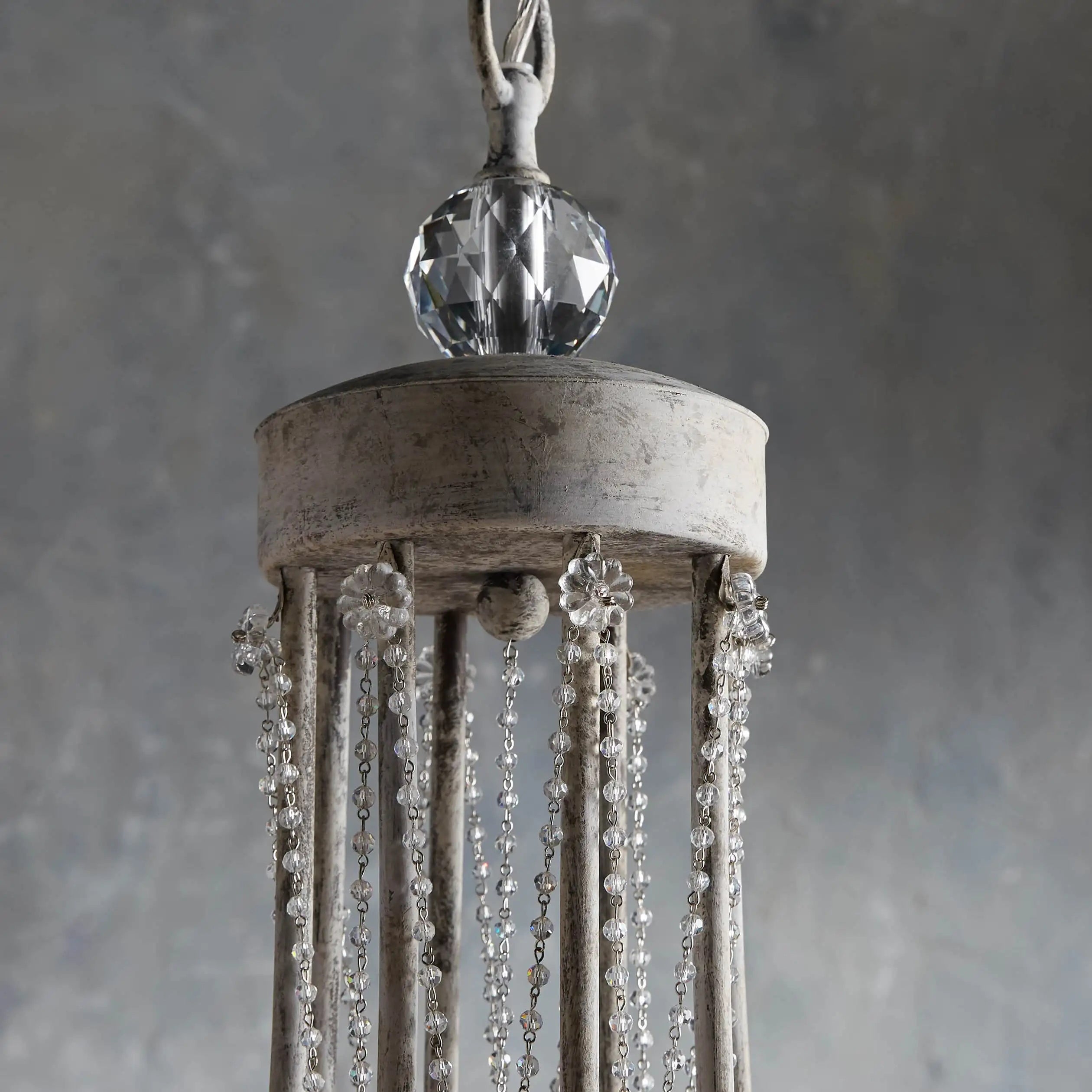 Luster Vintage Industrial Traditional Crystal Chandelier