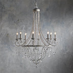 Luster Vintage Industrial Traditional Crystal Chandelier